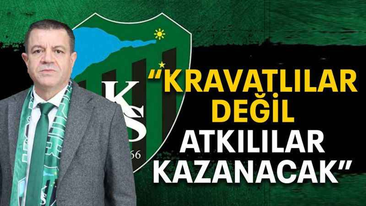 “Kravatlılar değil, atkılılar kazanacak”